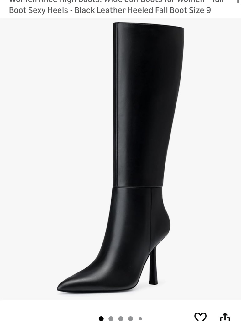 Black Knee-High Stiletto Boots - Women's Elegant High Heel
